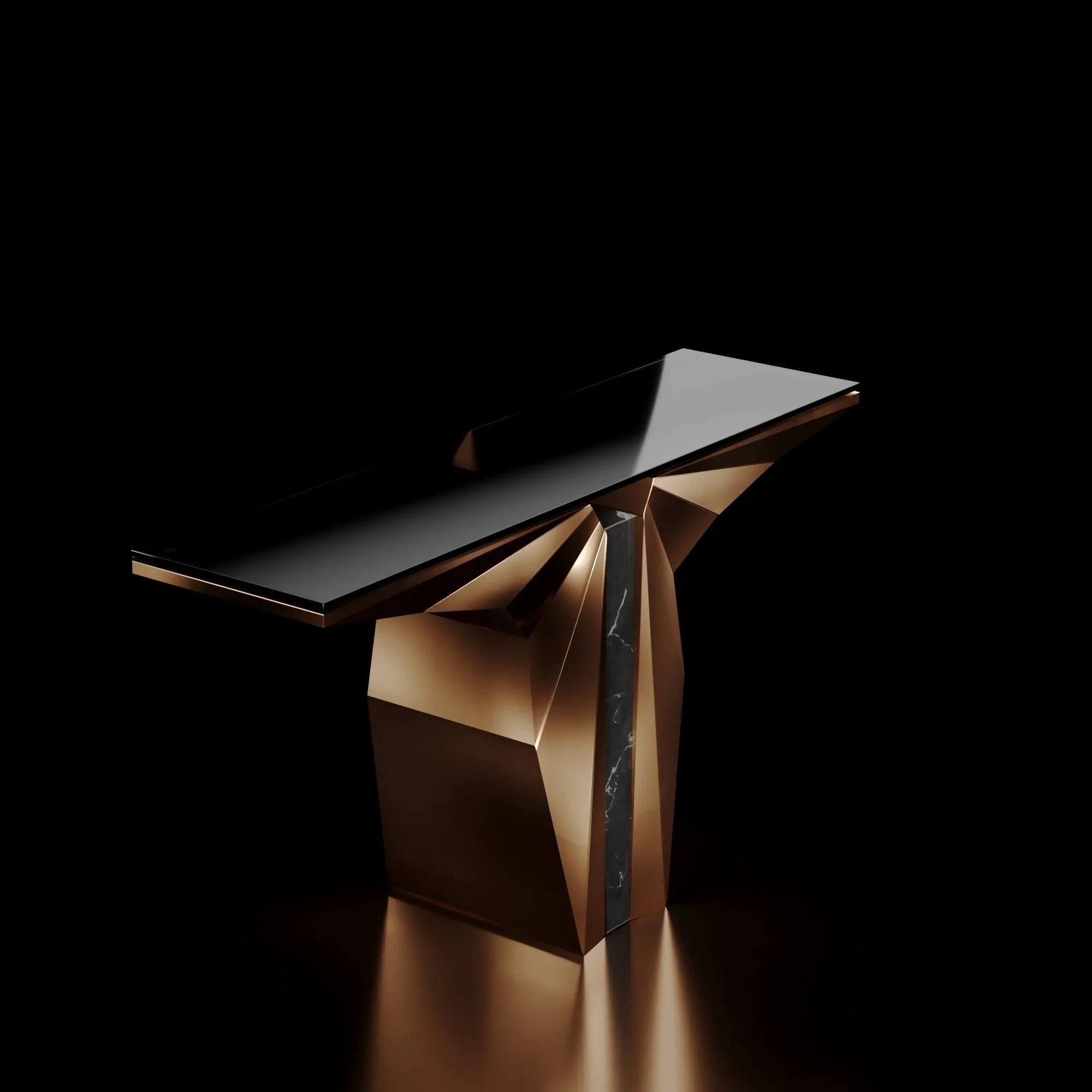 Palm Console Tables-Rose-Gold-AllaModa Furniture