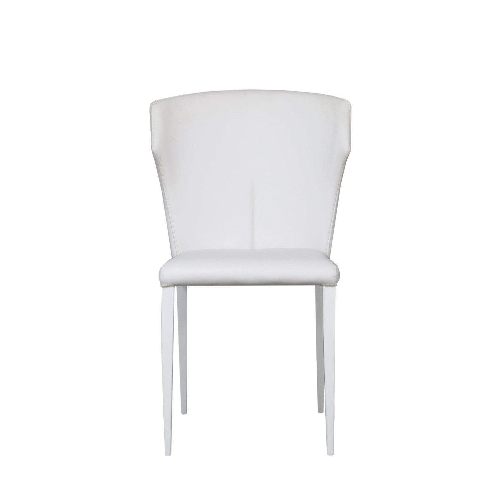 Isabella white dining chair