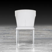 Isabella white modern dining chair