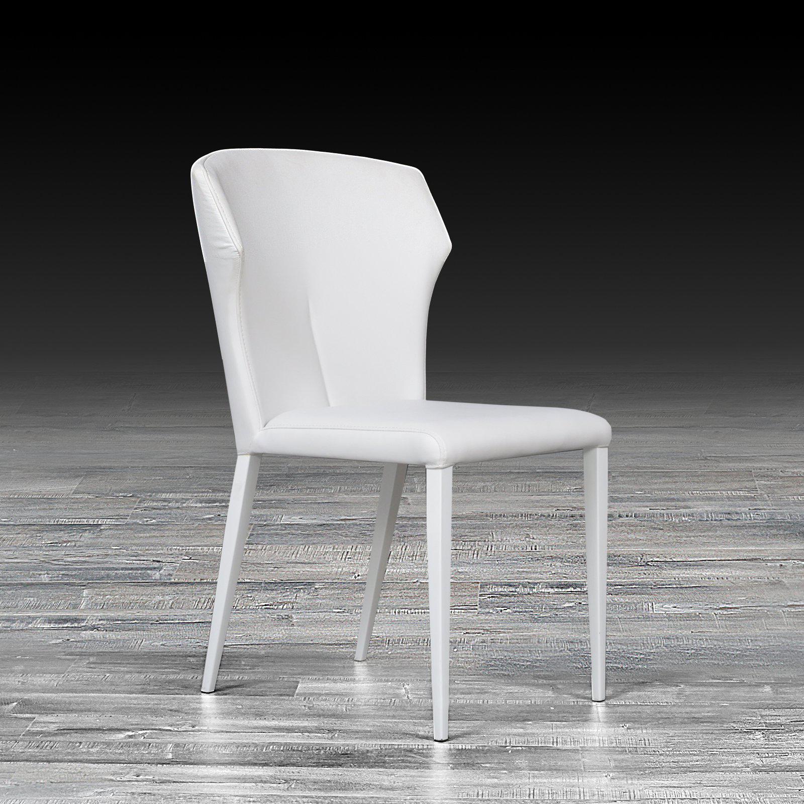 Isabella white stylish dining chair