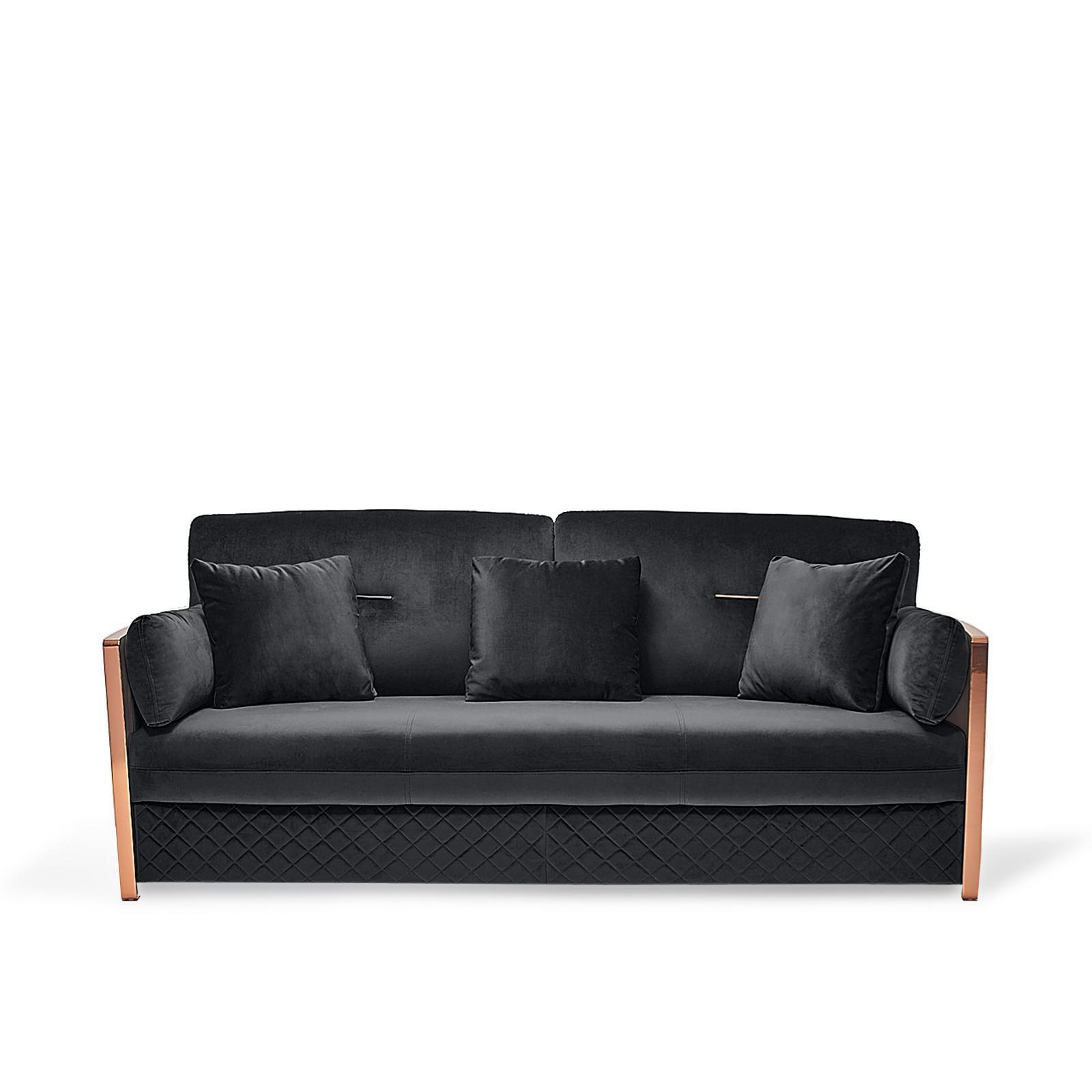 Adagio Black Sofa Set