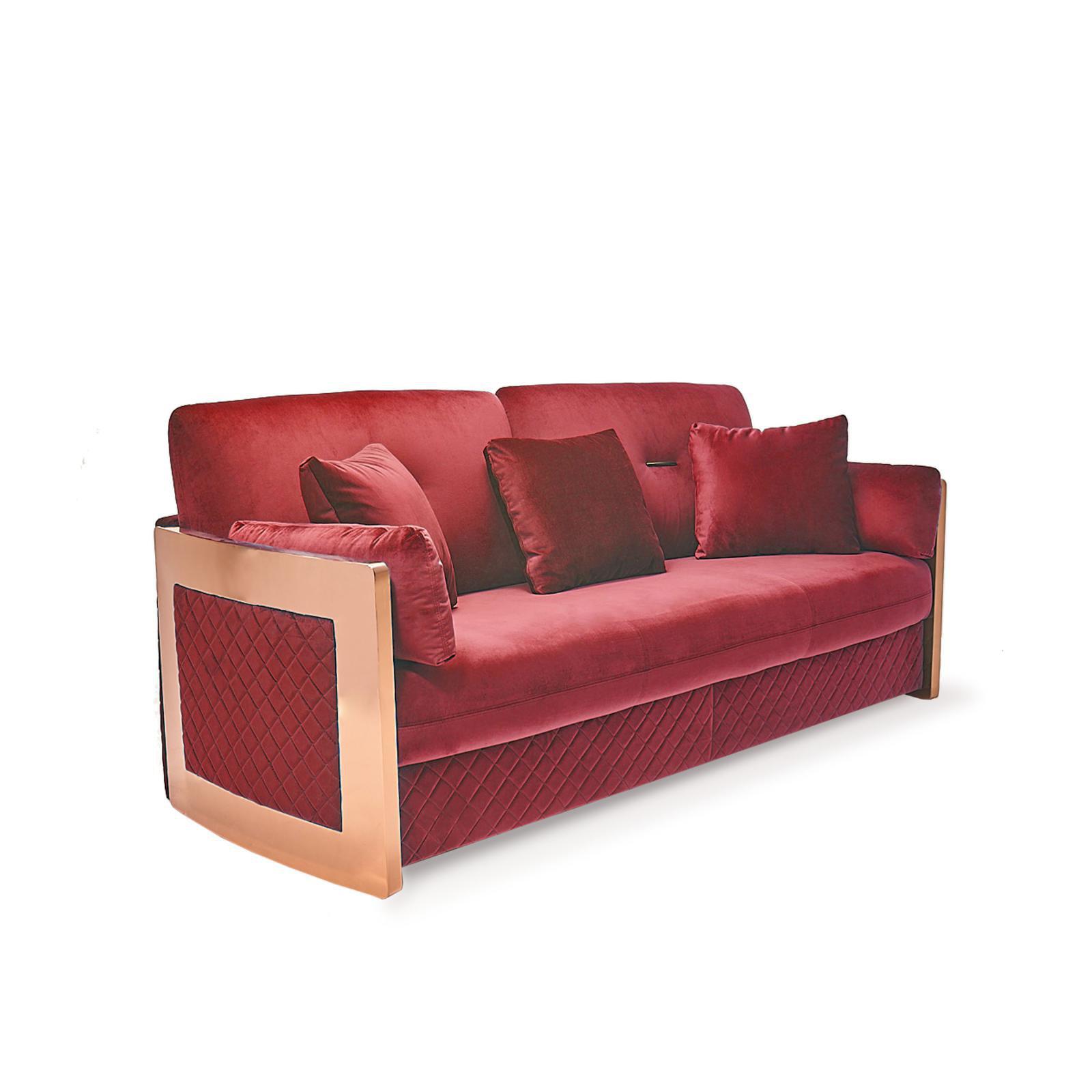 adagio rgss burgandy luxury 7 sofa set