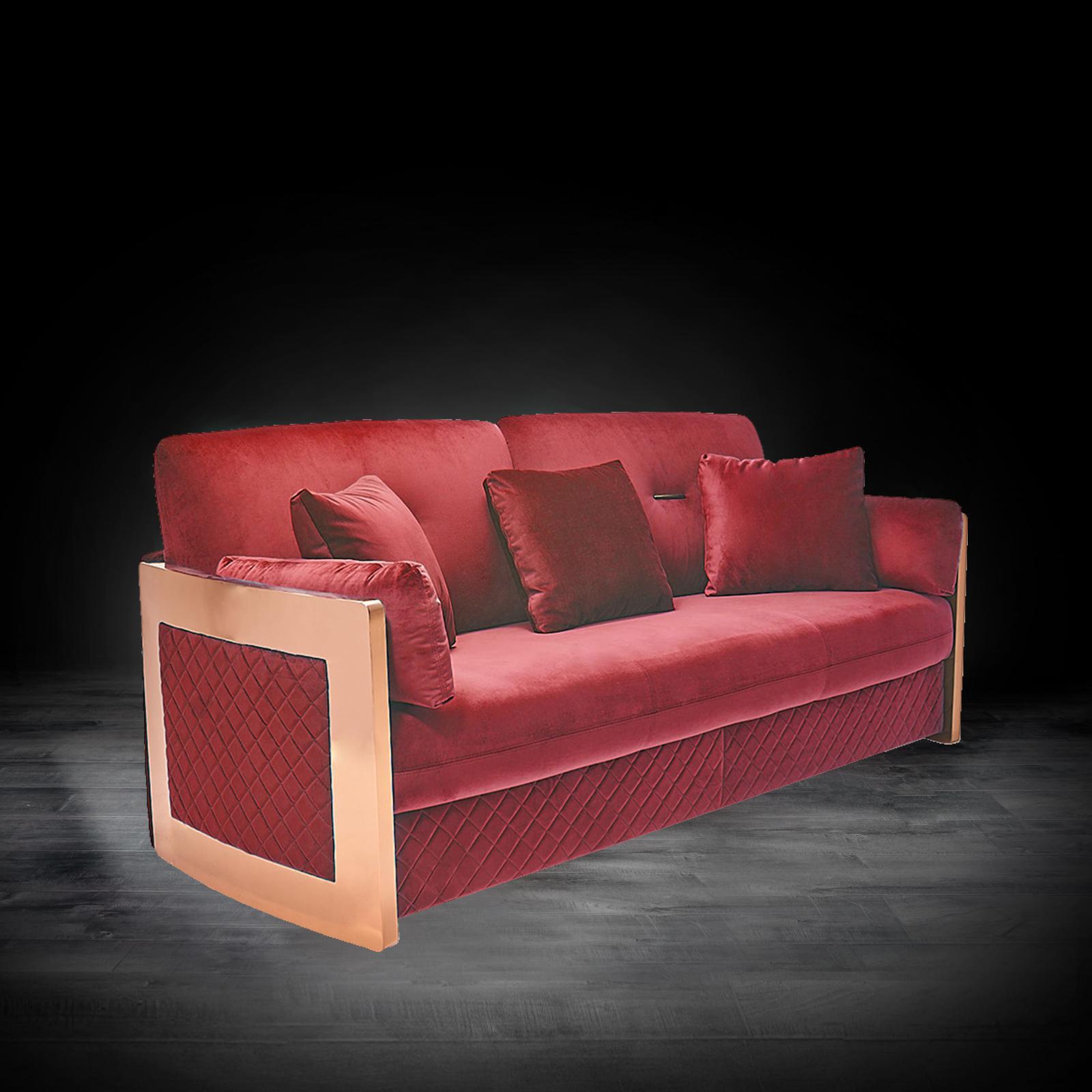 adagio rgss burgandy stylish sofa set