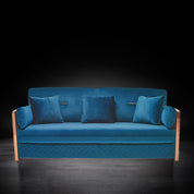 adagio rgss dark blue modern sofa set