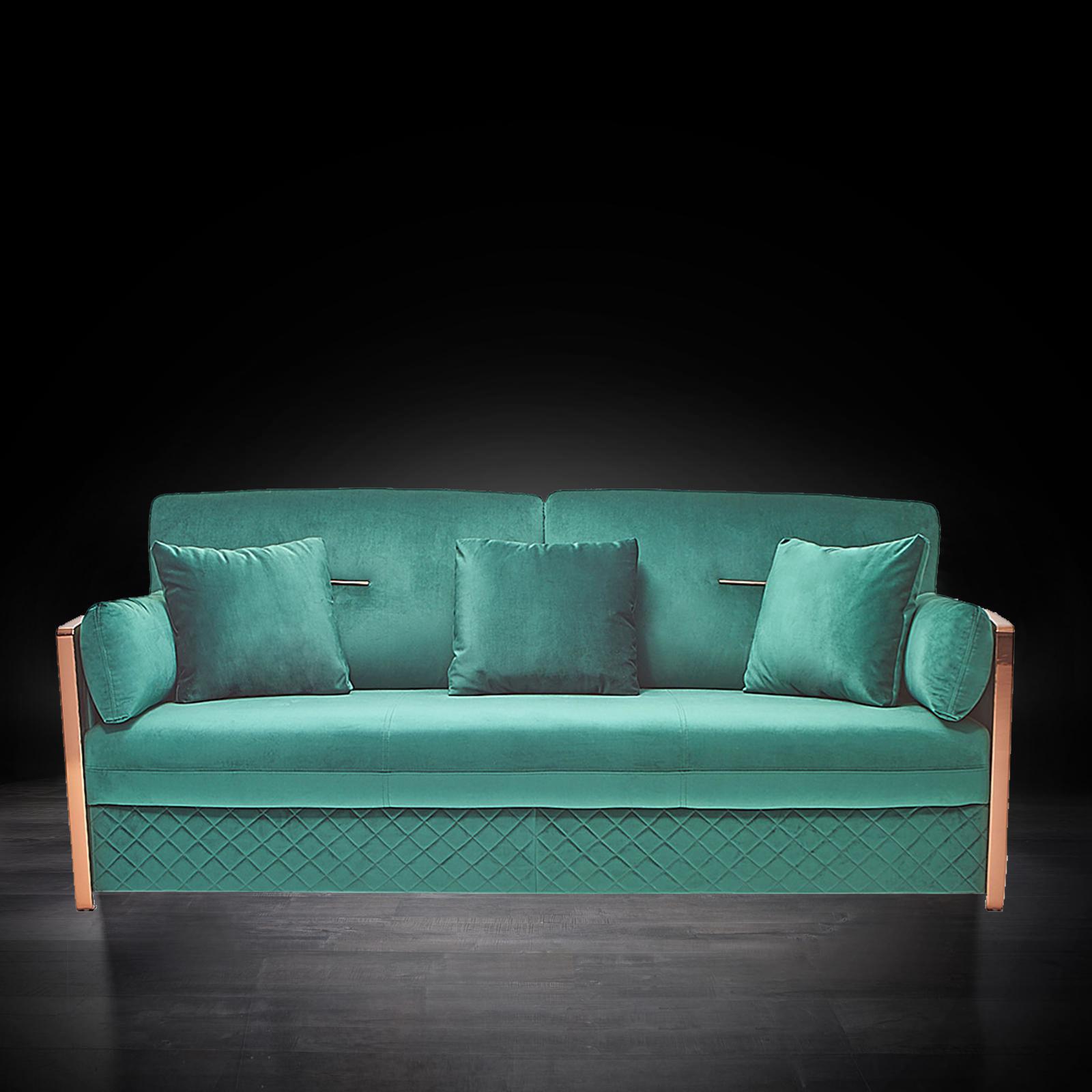 adagio rgss dark green modern sofa set