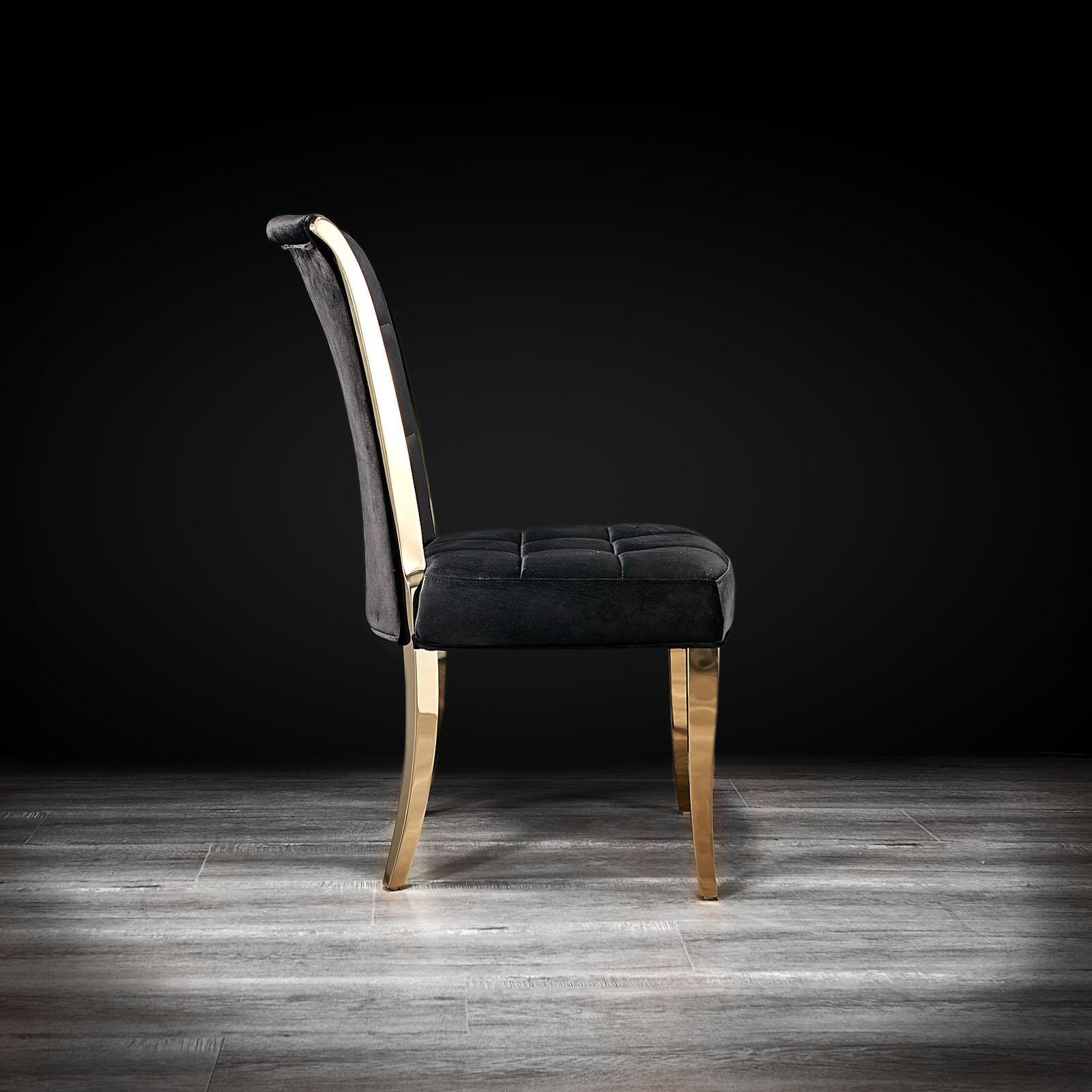 alanso gold black allamoda dining chair