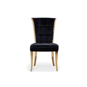 alanso gold black dining chair