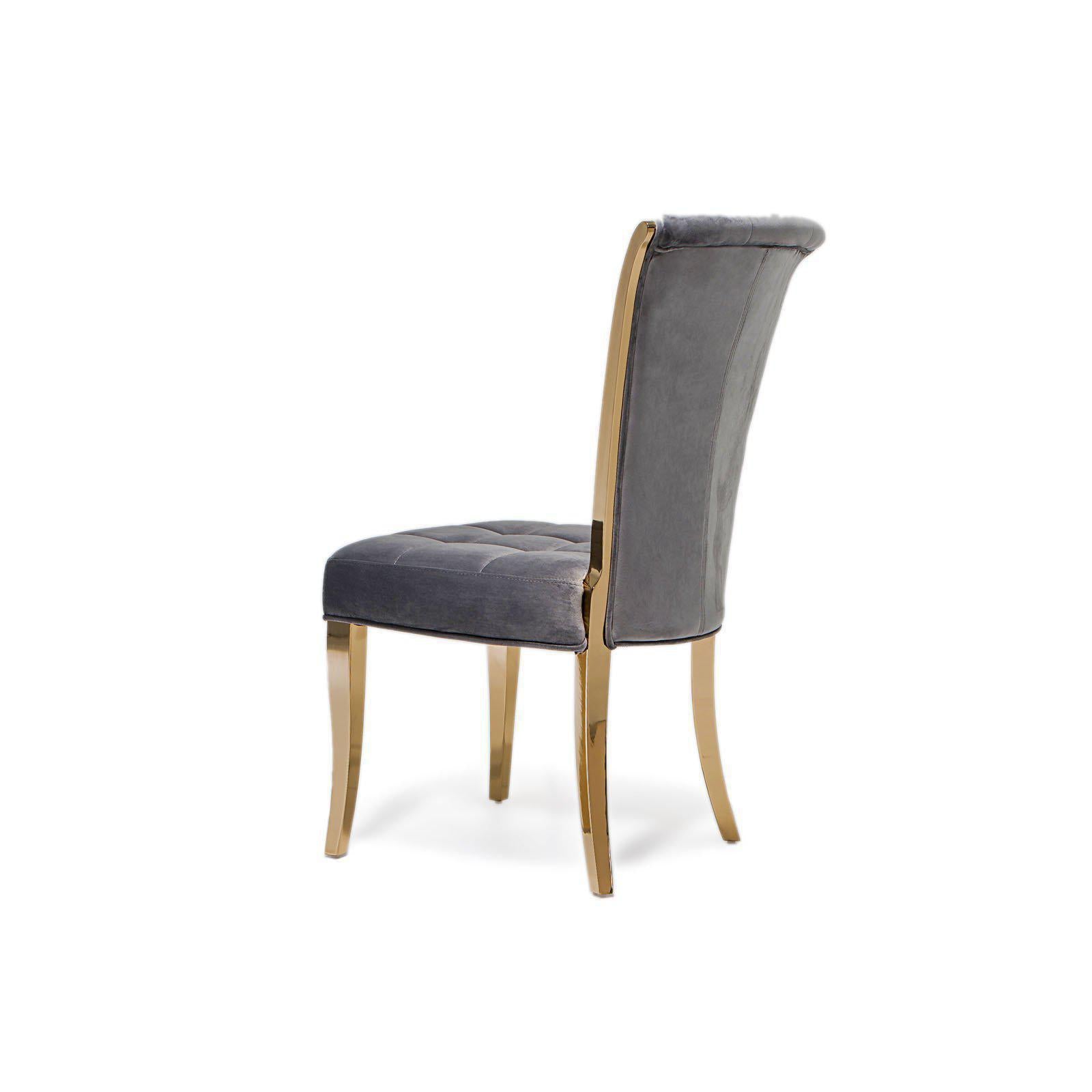 alanso gold gray allamoda 7 dining chair