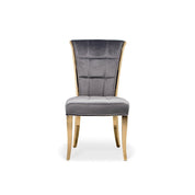 alanso gold gray dining chair