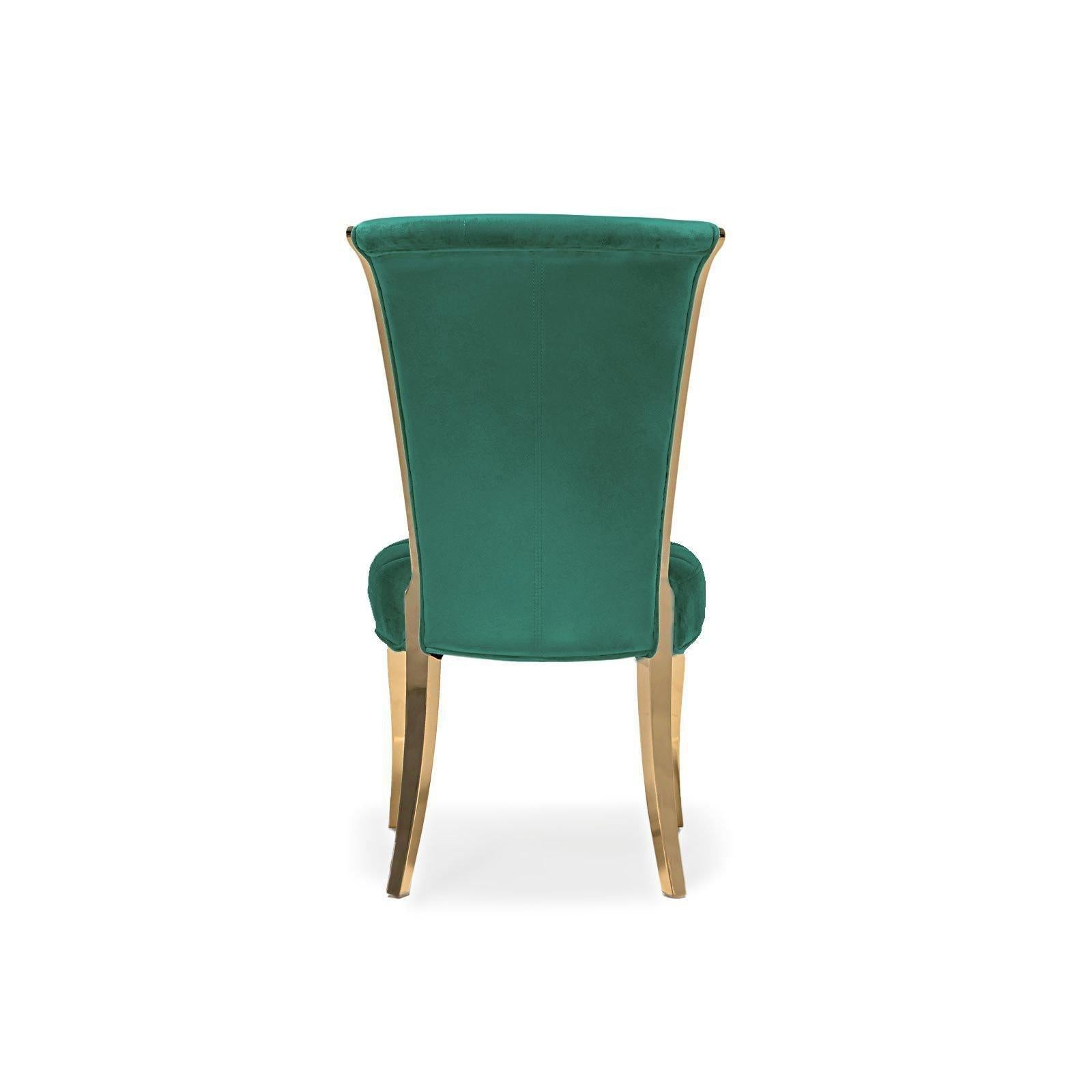 alanso tgss dark green modern 8 dining chair