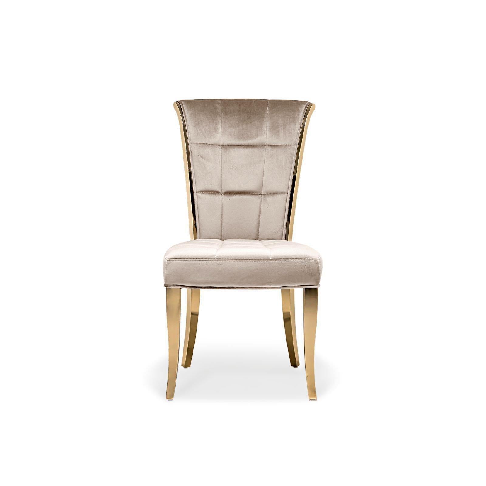 alanso tgss taupe stylish 7 dining chair