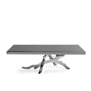 albero rectangular silver coffee table