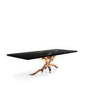 Albero Rose Gold Black Mountain Top Small Dining Table