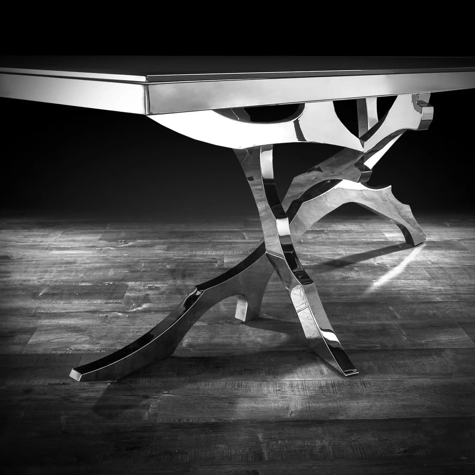 albero silver luxury dining table