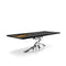 Albero Silver Black Art Top Large Dining Table