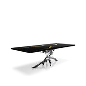 Albero Silver Black Mountain Top Small Dining Table