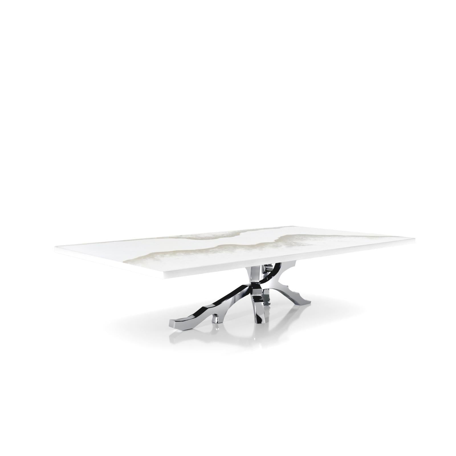 Albero Silver Art Top Coffee Tables - My Store