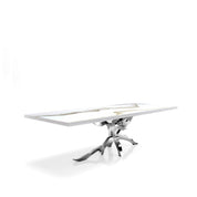 Albero Silver White Mountain Top Small Dining Table