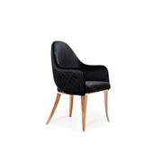 alegra rg black modern 7 dining chair