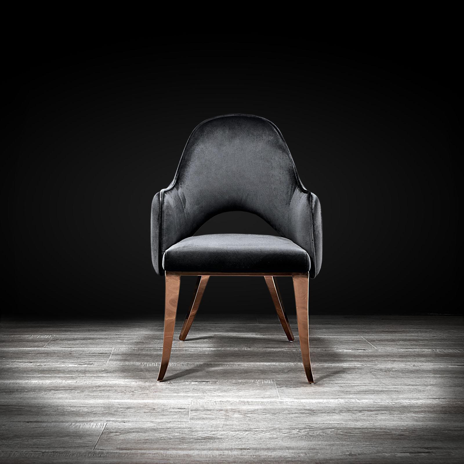 alegra rg black modern dining chair