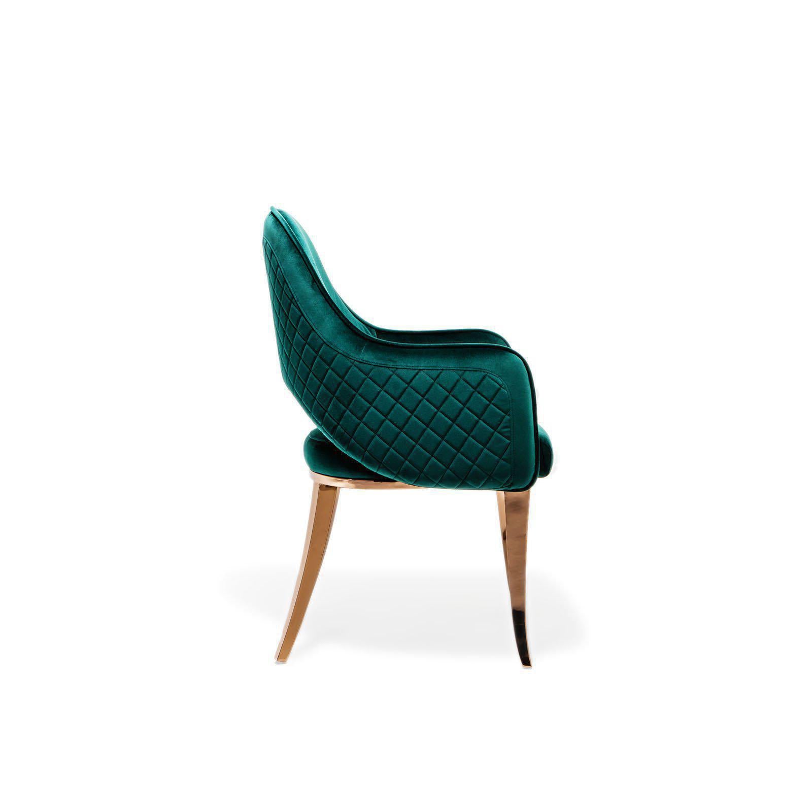 alegra rg green stylish 7 dining chair