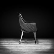 alegra silver black allamoda dining chair