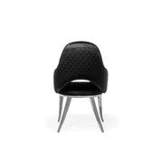 alegra silver black luxury 7 dining chair