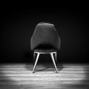 alegra silver black modern 1 dining chair