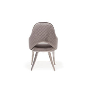 alegra silver gray luxury 7 dining chair