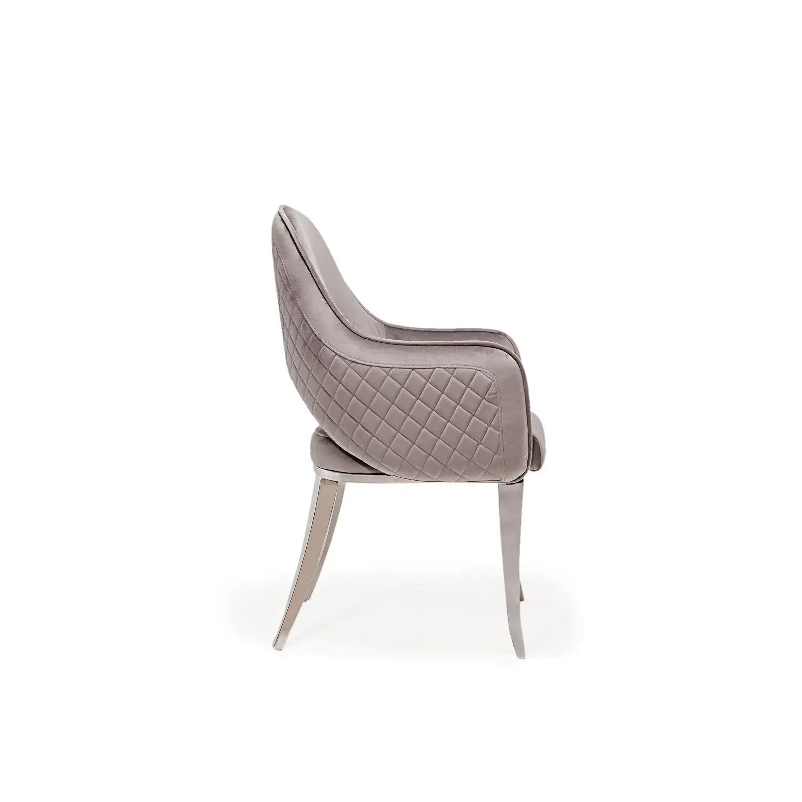 alegra silver gray stylish 7 dining chair