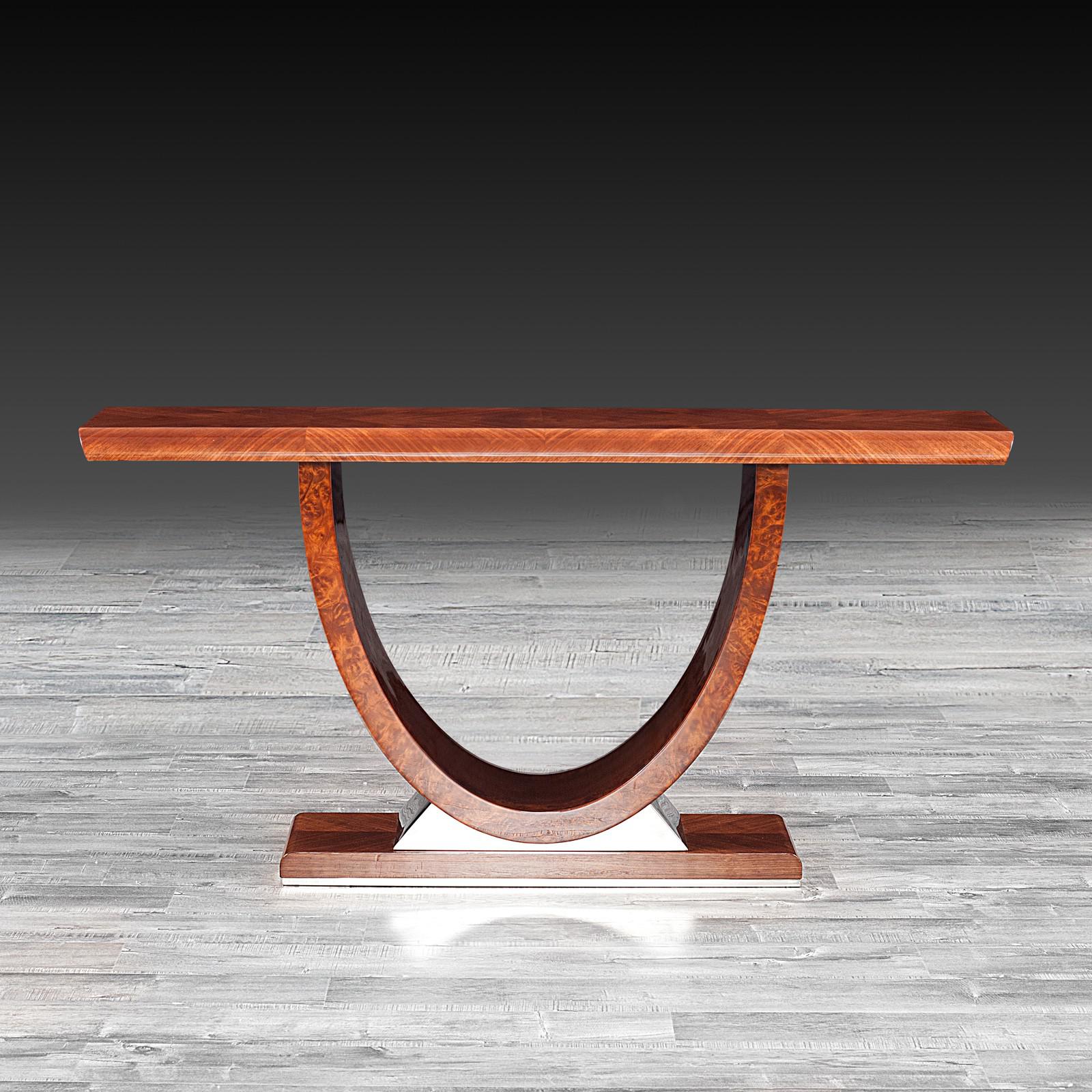 aliosso brown modern console table