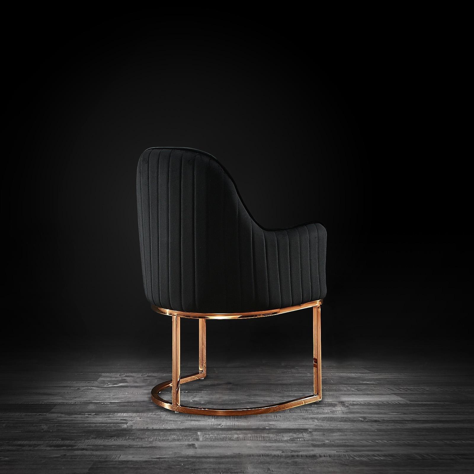 andria rgss black luxury 1 dining chair