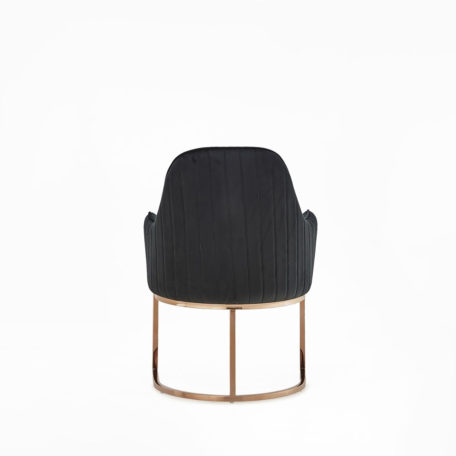 andria rgss black modern 8 dining chair