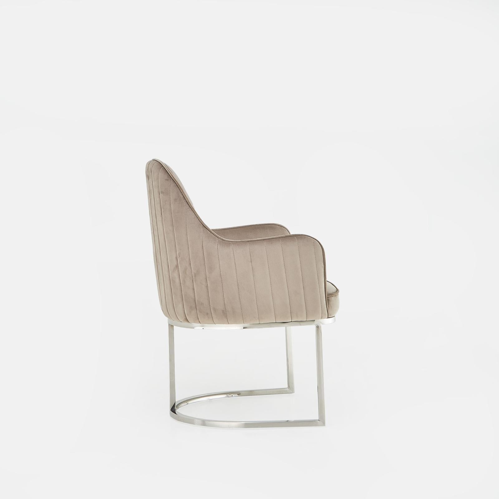 andria ss taupe allamoda 7 dining chair