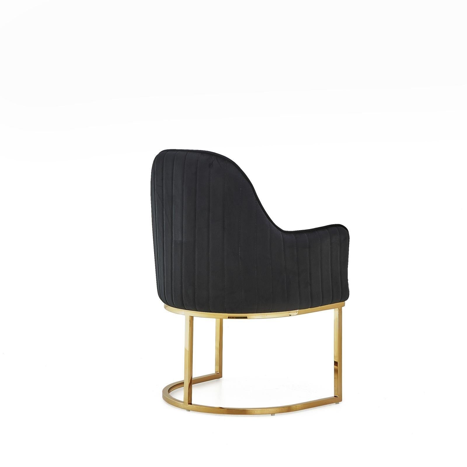 andria tgss black luxury 7 dining chair