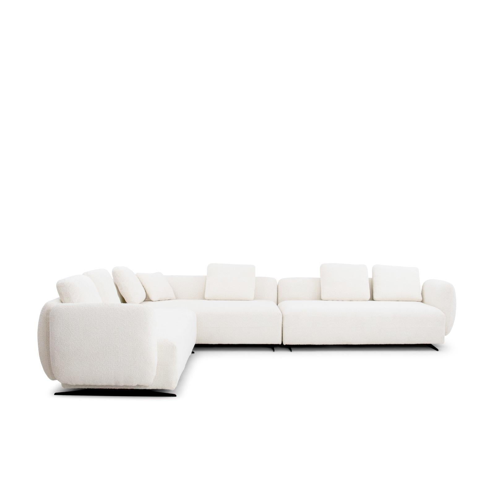 antonio white luxury 7 sectional