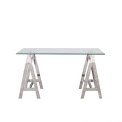 arch glass office desk