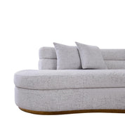 ariella gold ivory luxury 7 sectional