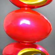 atomic pink modern sculpture