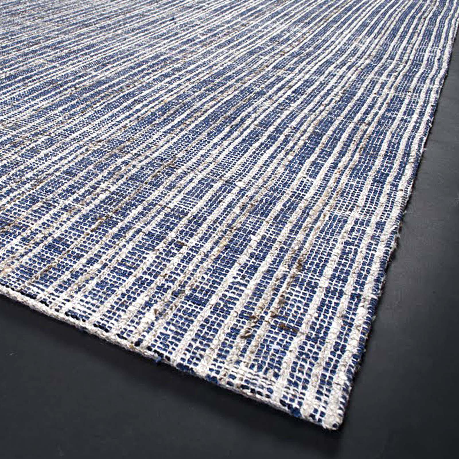 aviation blue modern rug