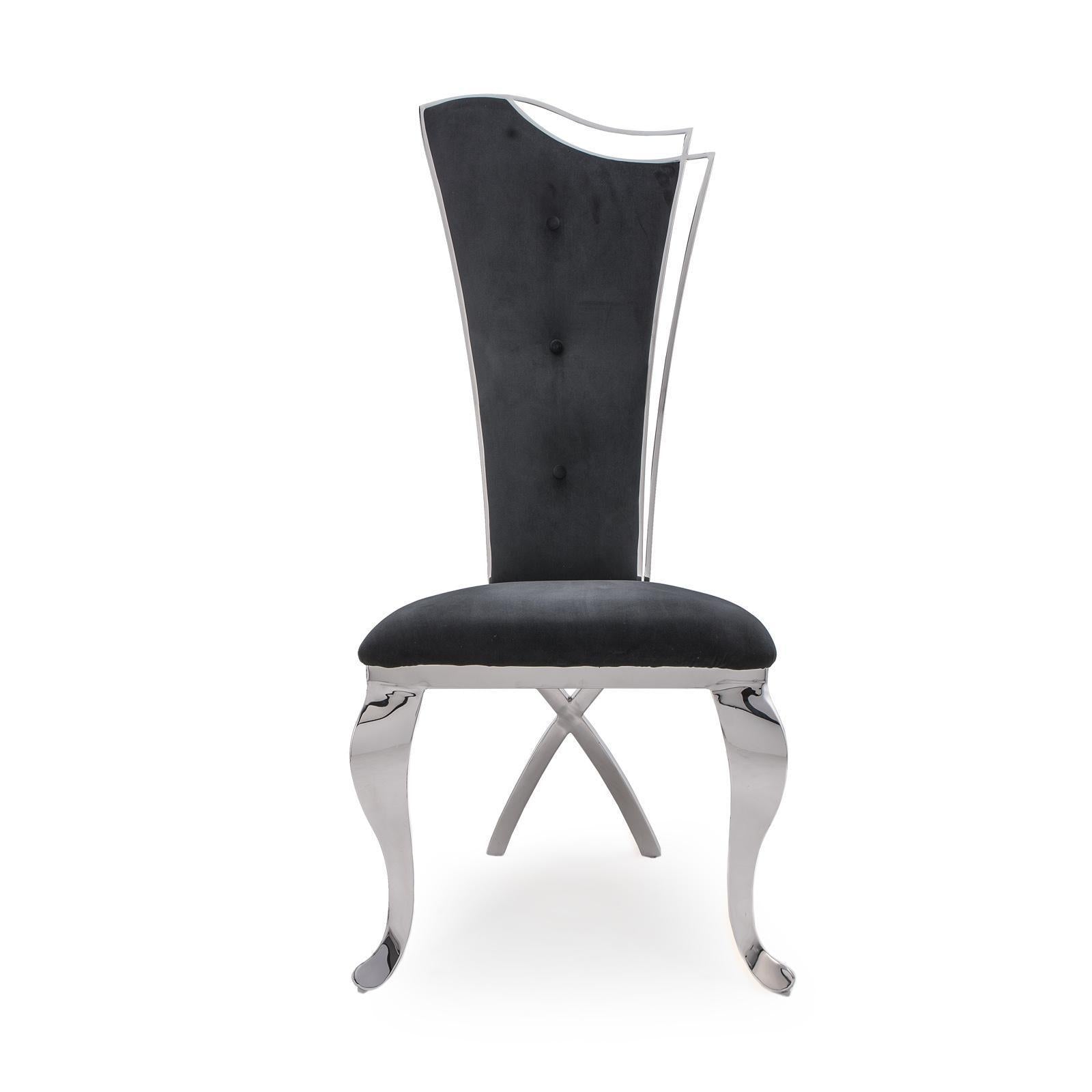 belladona black dining chair