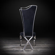 belladona black luxury dining chair