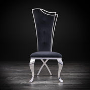 belladona black modern dining chair