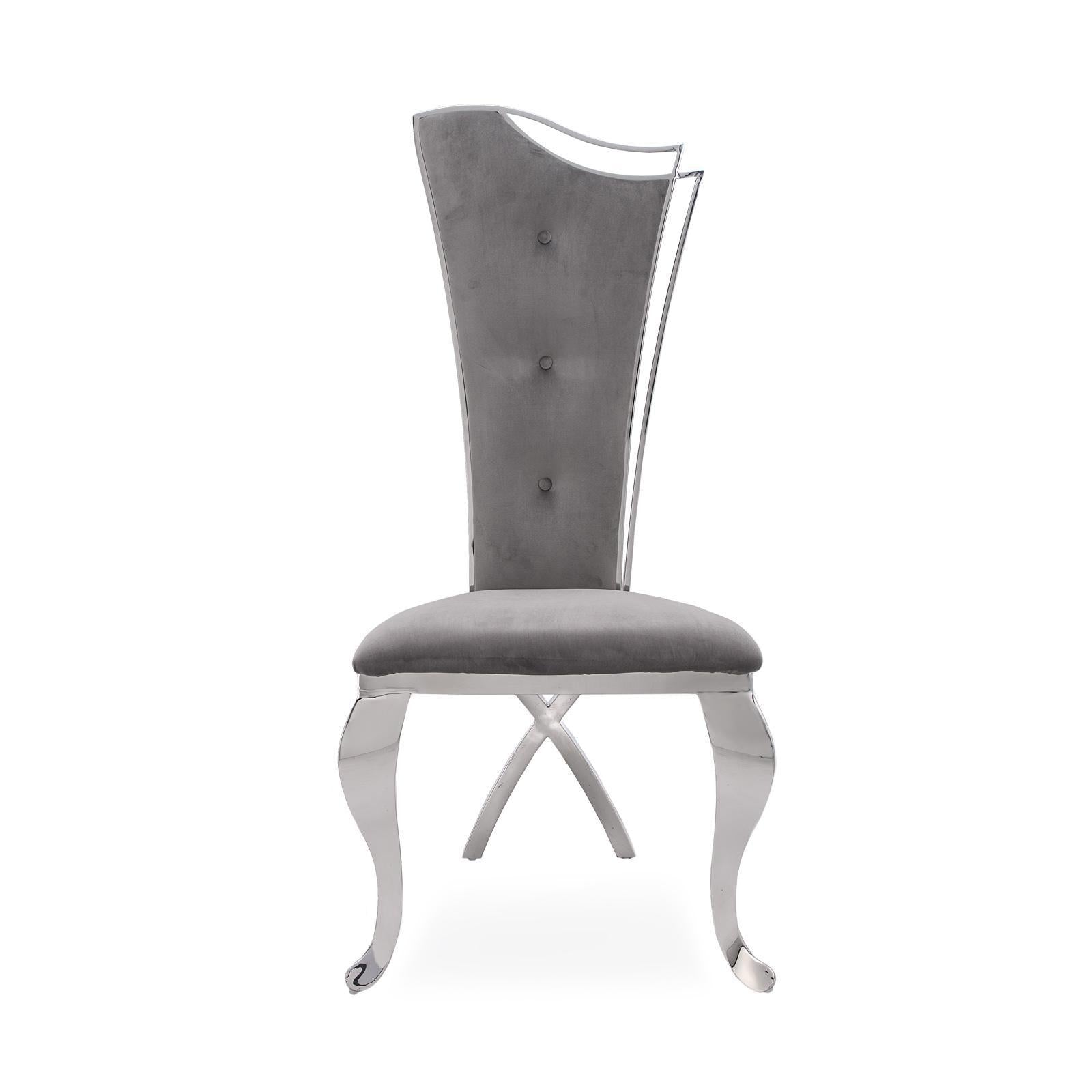 belladona gray dining chair