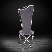 belladona gray luxury dining chair