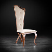 belladonna rgss beige velvet stylish dining chair