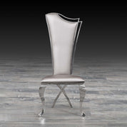 belladonna taupe modern dining chair