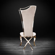 belladonna tgss beige velvet luxury dining chair