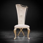 belladonna tgss beige velvet modern dining chair