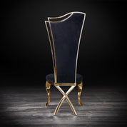 belladonna tgss black velvet luxury dining chair